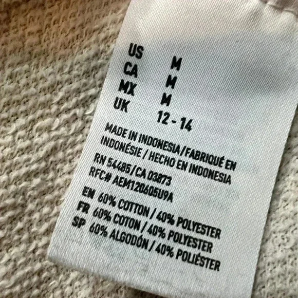 AERIE CARDIGAN SWEATER OATMEAL TAN RIDGE COLLAR OPEN STYLE COMFY  SIZE MEDIUM - Picture 7 of 9